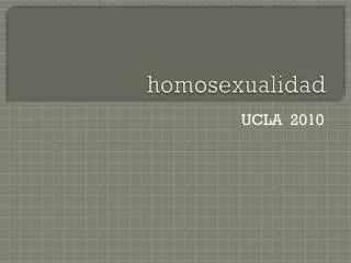 homosexualidad