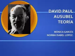 david paul ausubel teor a