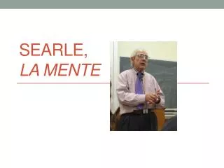 searle la mente