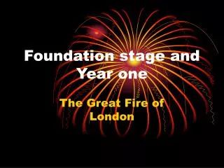 Foundation stage and Year one