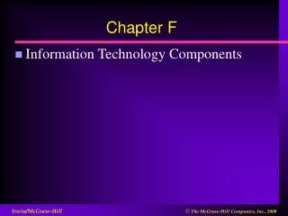 Chapter F