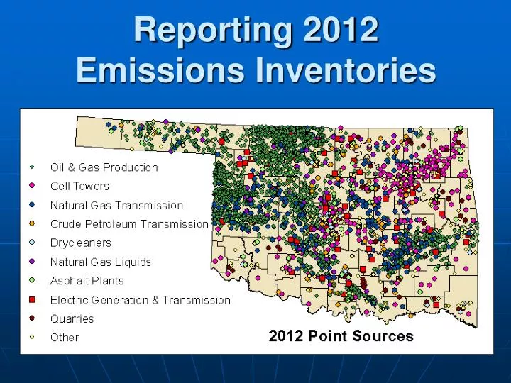 reporting 2012 emissions inventories