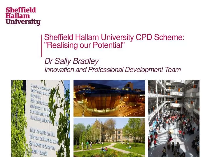 sheffield hallam university cpd scheme realising our potential