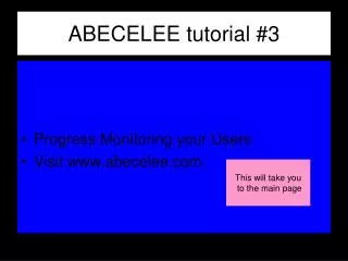 ABECELEE tutorial #3