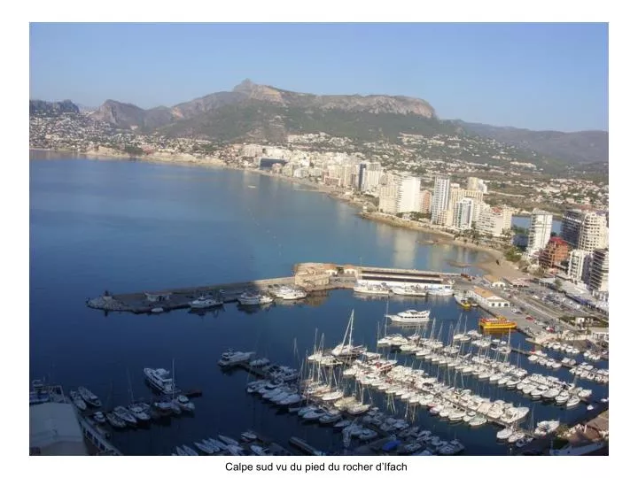 calpe sud vu du pied du rocher d ifach