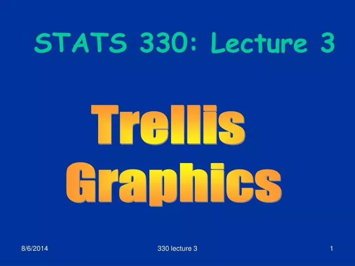 stats 330 lecture 3