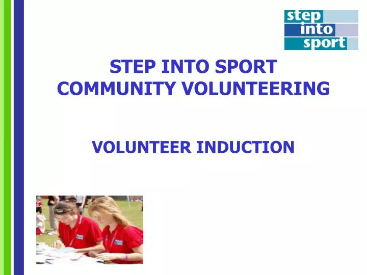 step into sport community volunteering