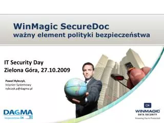 winmagic securedoc wa ny element polityki bezpiecze stwa