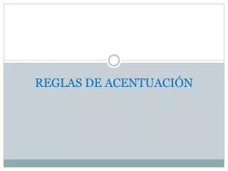 reglas de acentuaci n