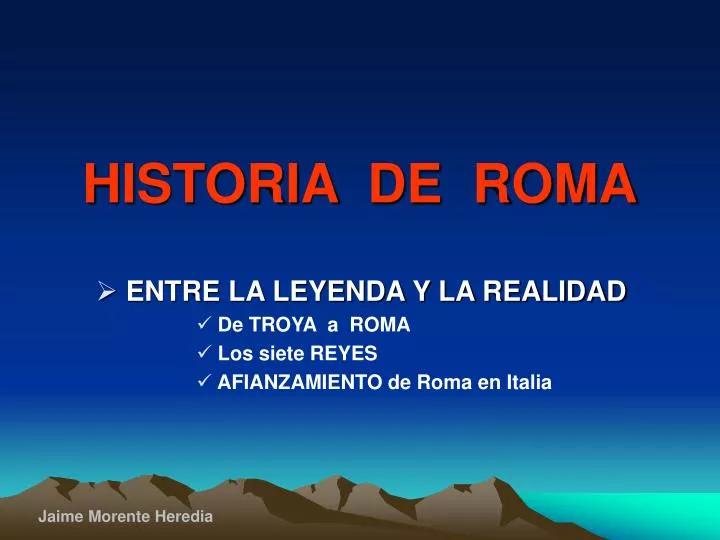historia de roma