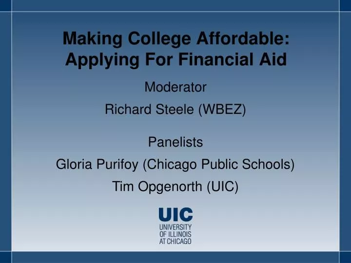 making college affordable applying for financial aid
