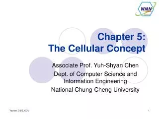 Chapter 5: The Cellular Concept
