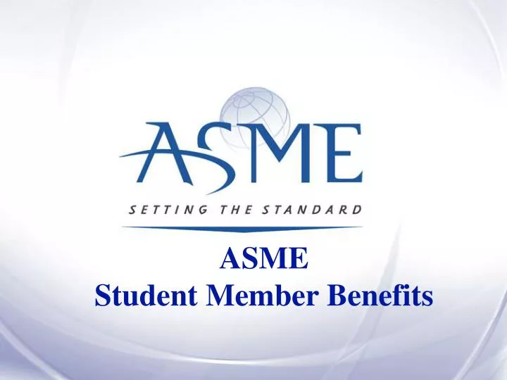 asme student member benefits