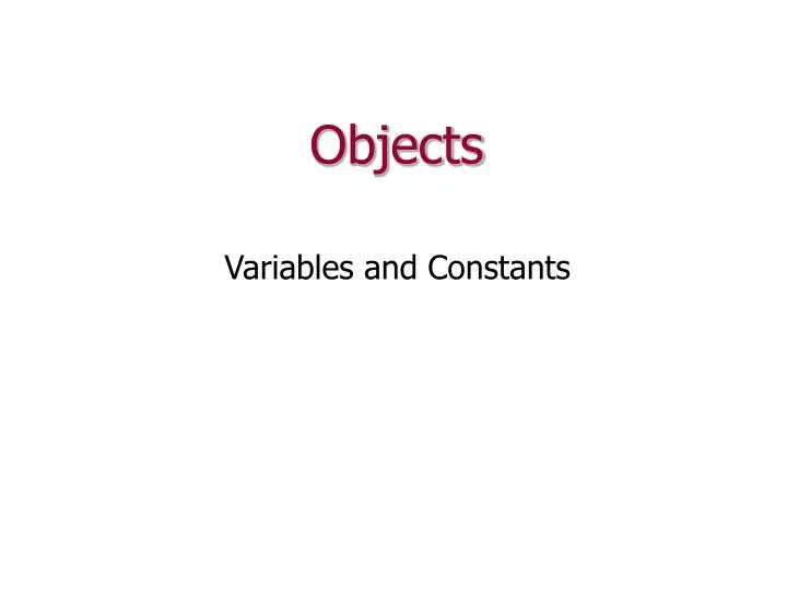 objects