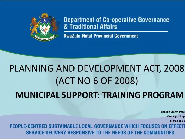 planning and development act 2008 act no 6 of 2008