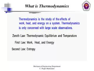 What is Thermodynamics