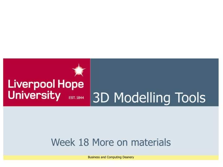 3d modelling tools