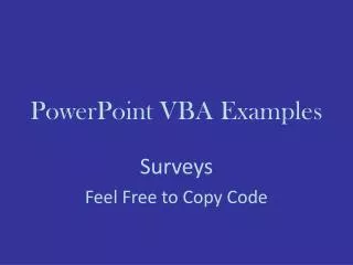 PowerPoint VBA Examples