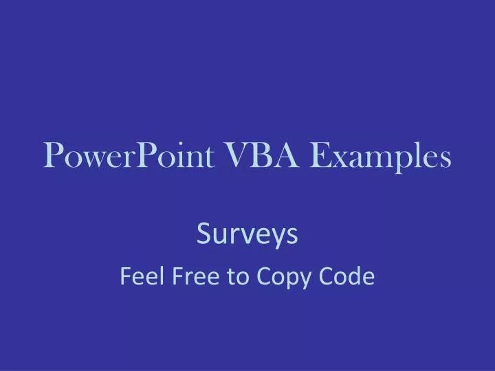 powerpoint vba examples