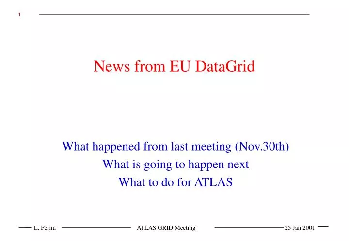 news from eu datagrid