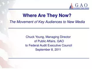 Where Are They Now? The Movement of Key Audiences to New Media