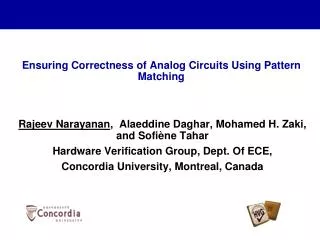 Ensuring Correctness of Analog Circuits Using Pattern Matching