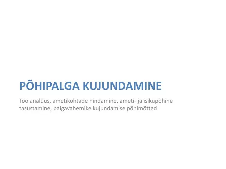 p hipalga kujundamine