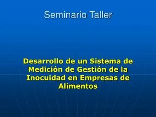 seminario taller