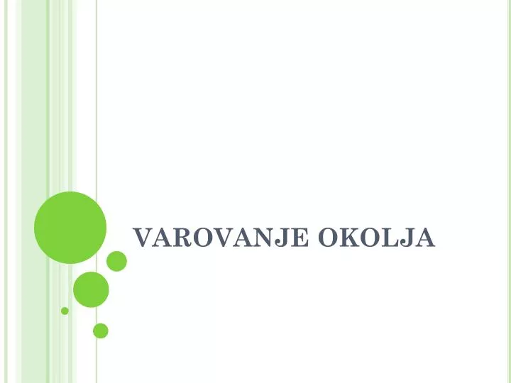 varovanje okolja