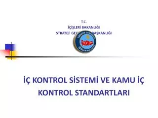 t c ler bakanli i stratej gel t rme ba kanli i kontrol s stem ve kamu kontrol standartlari