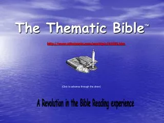 The Thematic Bible ?