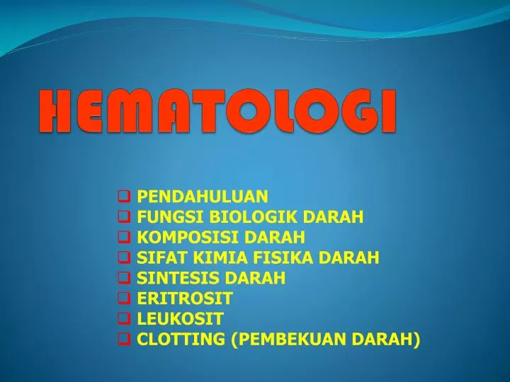 hematologi