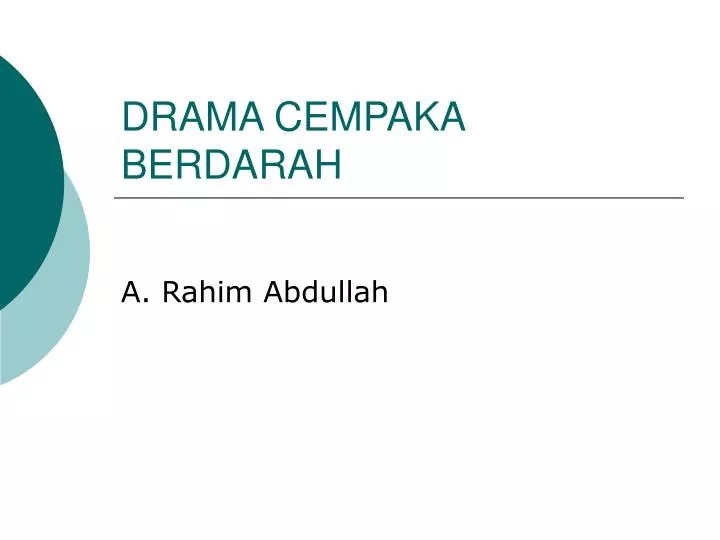 drama cempaka berdarah