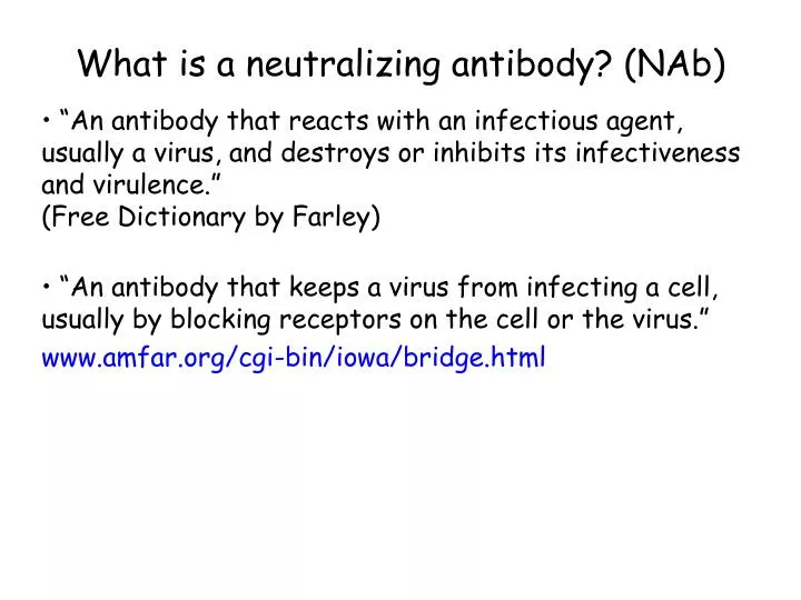 what is a neutralizing antibody nab