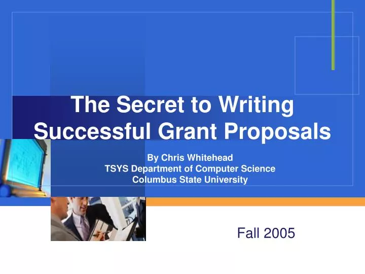 the secret to writing successful grant proposals