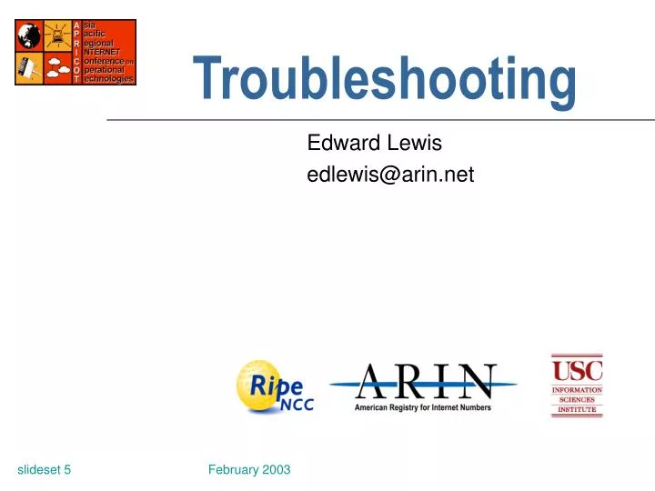 troubleshooting