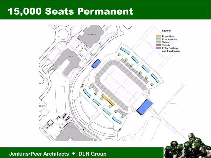 15 000 seats permanent