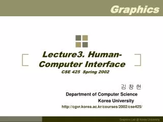 lecture3 human computer interface