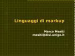 Linguaggi di markup - slide 1