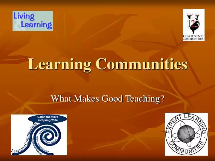 learning communities