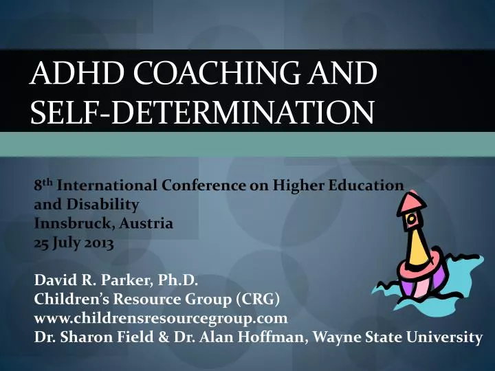 adhd coaching and self determination