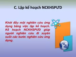 c l p k ho ch nckhsp d