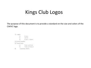 Kings Club Logos
