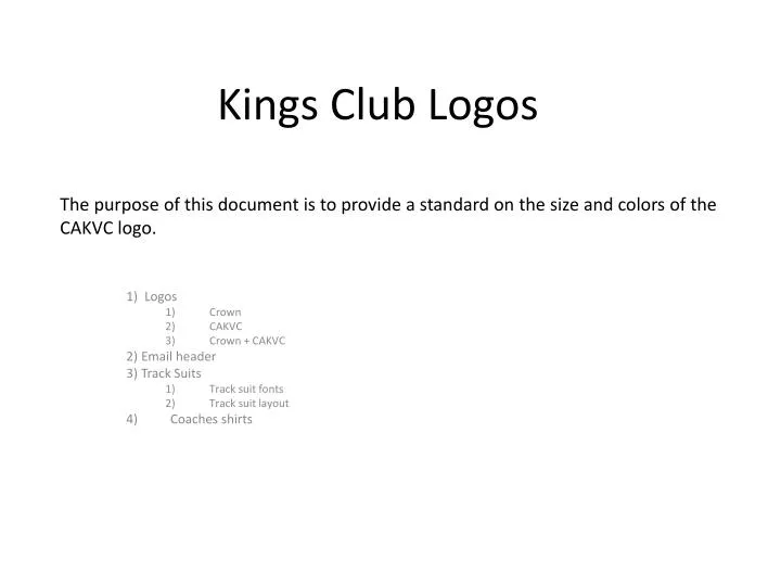 kings club logos