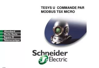 tesys u commande par modbus tsx micro