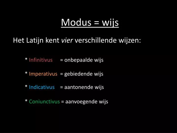 modus wijs