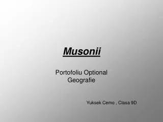 Musonii