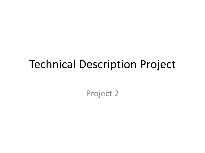 technical description project