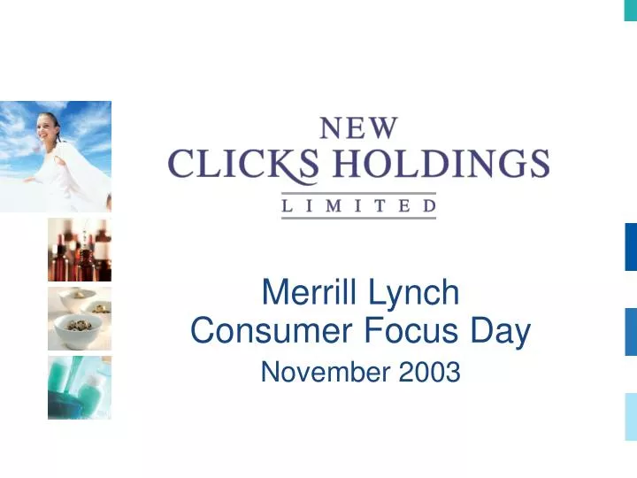 merrill lynch consumer focus day november 2003