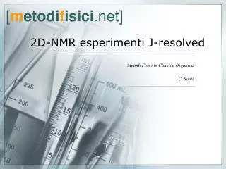 2d nmr esperimenti j resolved